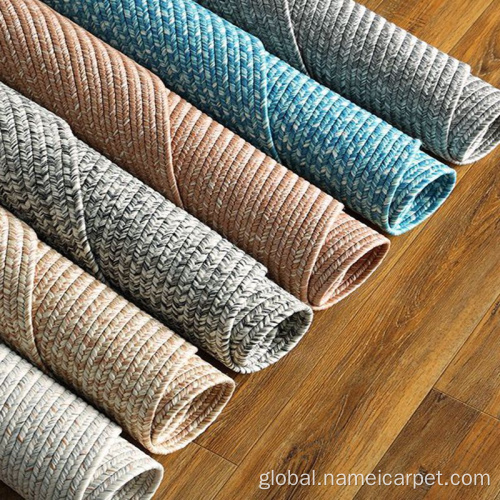 Indoor Outdoor Area Rugs light brown PP braided Round indoor outdoor rugs Supplier